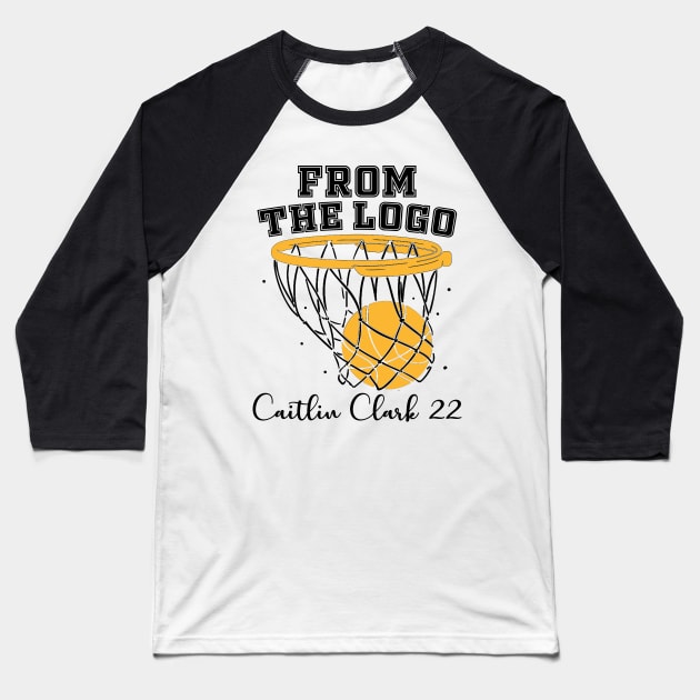 from the logo Caitlin Clark 22 Baseball T-Shirt by Folke Fan Cv